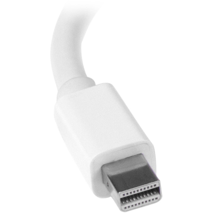 StarTech.com Adaptateur A/V de voyage - Convertisseur 2 en 1 Mini DisplayPort vers HDMI ou VGA - Blanc MDP2HDVGAW