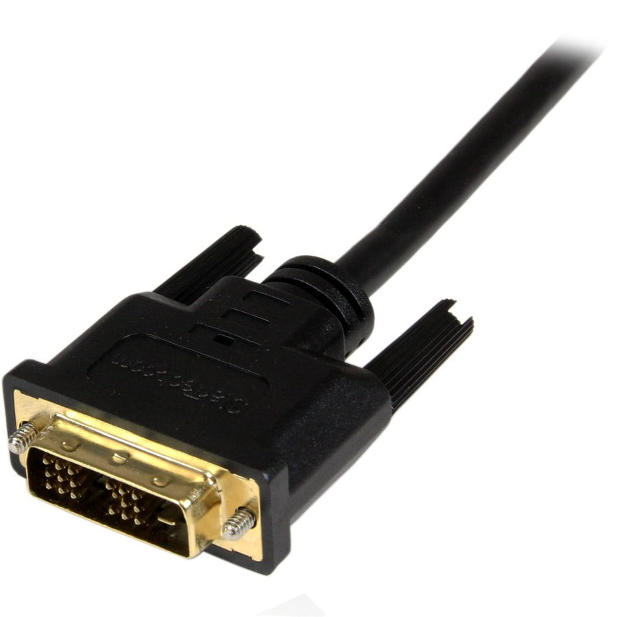 StarTech.com 6ft (2m) Micro HDMI to DVI Cable, Micro HDMI to DVI Adapter Cable, Micro HDMI Type-D to DVI-D Monitor/Display Converter Cord HDDDVIMM2M