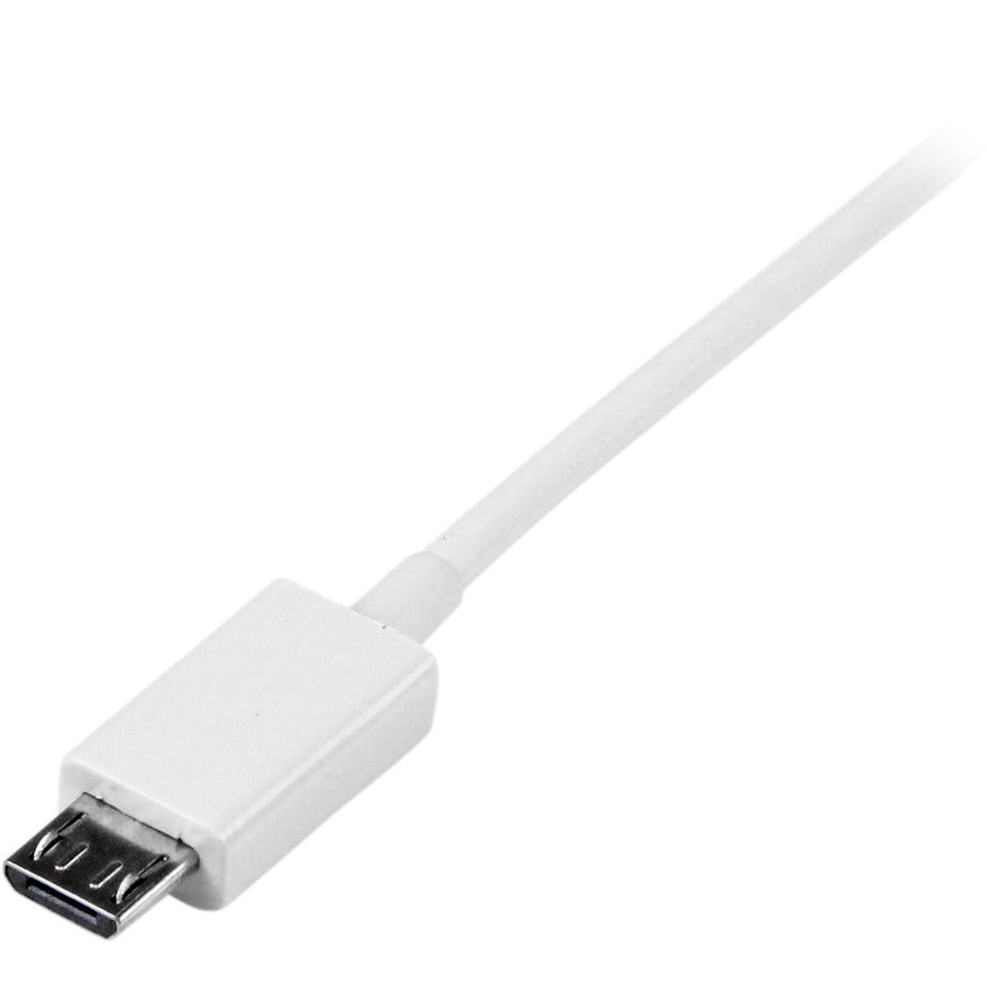 StarTech.com Câble micro USB blanc de 1 m - A vers Micro B USBPAUB1MW