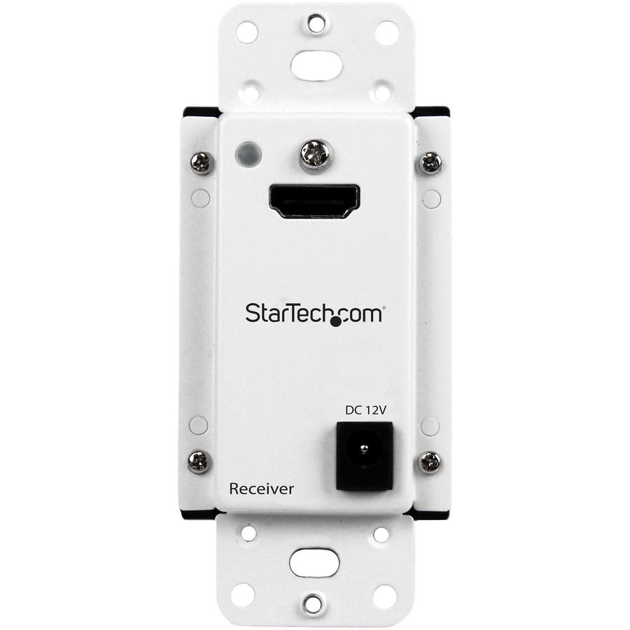 StarTech.com Wall Plate HDMI over CAT5 Extender with Power Over Cable - 1080p - 165ft (50m) ST121HDWP