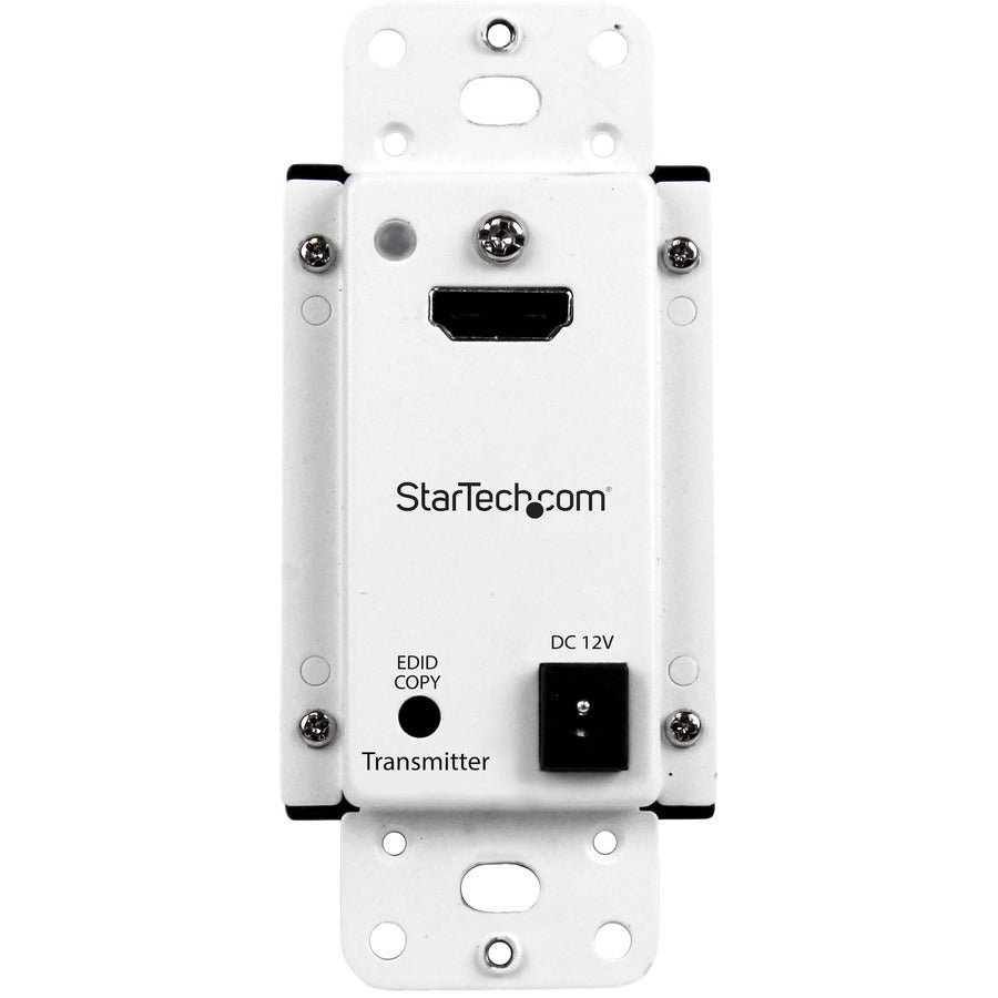 StarTech.com Wall Plate HDMI over CAT5 Extender with Power Over Cable - 1080p - 165ft (50m) ST121HDWP
