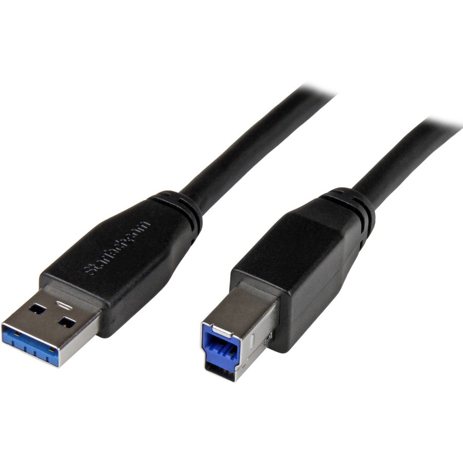 StarTech.com 10m 30 ft Active USB 3.0 USB-A to USB-B Cable - M/M - USB A to B Cable - USB 3.1 Gen 1 (5 Gbps) USB3SAB10M