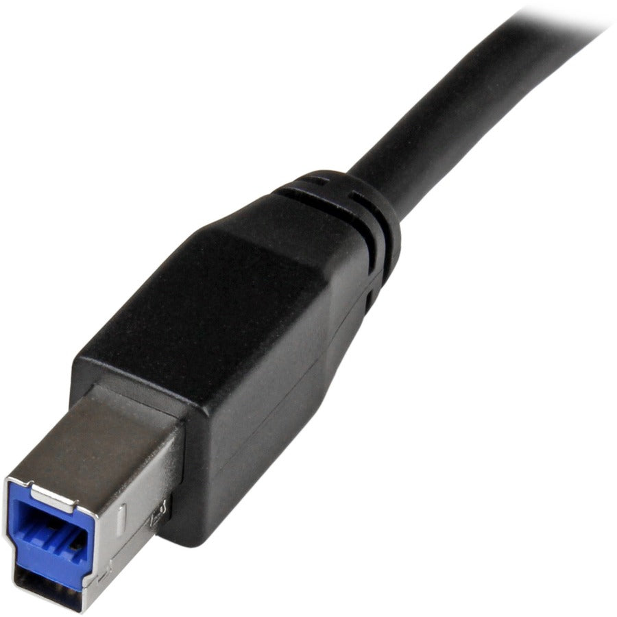 StarTech.com 10m 30 ft Active USB 3.0 USB-A to USB-B Cable - M/M - USB A to B Cable - USB 3.1 Gen 1 (5 Gbps) USB3SAB10M