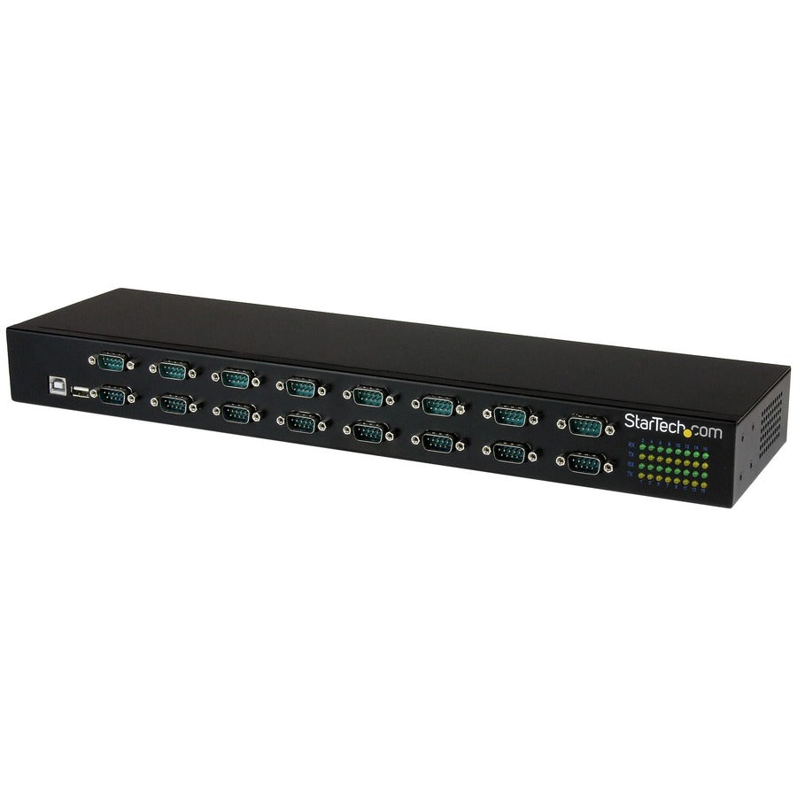 StarTech.com USB to Serial Hub - 16 Port - COM Port Retention - Rack Mount and Daisy Chainable - FTDI USB to RS232 Hub ICUSB23216FD