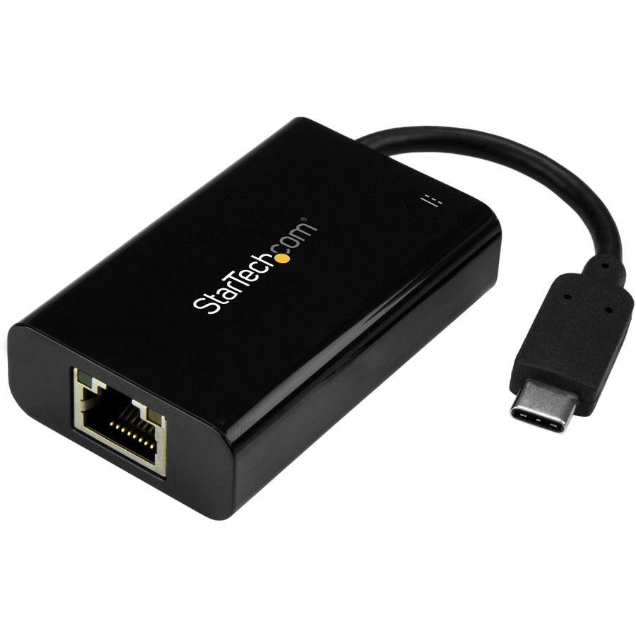 StarTech.com Adaptateur/convertisseur USB C vers Gigabit Ethernet avec PD 2.0 - 1 Gbit/s USB 3.1 Type C vers réseau RJ45/LAN avec alimentation Pass Through US1GC30PD