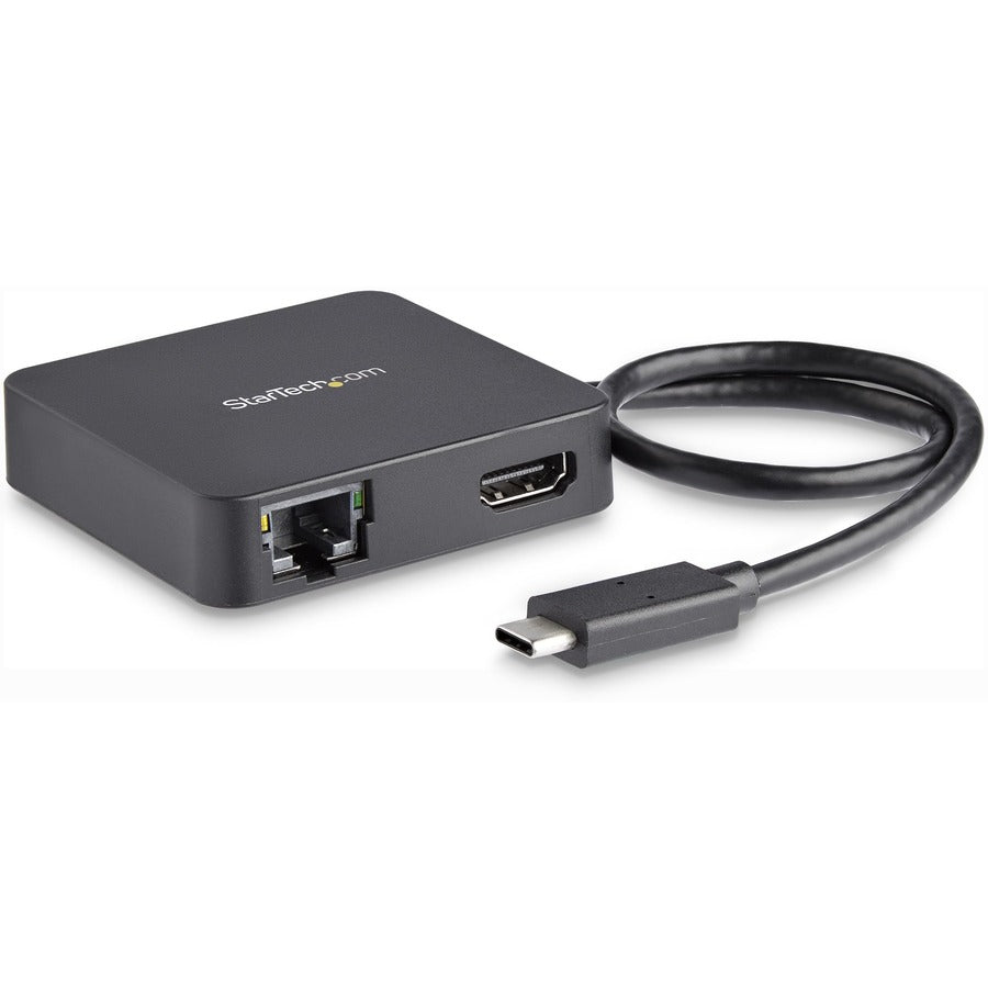 StarTech.com USB C Multiport Adapter - Portable USB Type-C Mini Dock to 4K UHD HDMI Video - GbE, USB 3.0 Hub - Thunderbolt 3 Compatible DKT30CHD