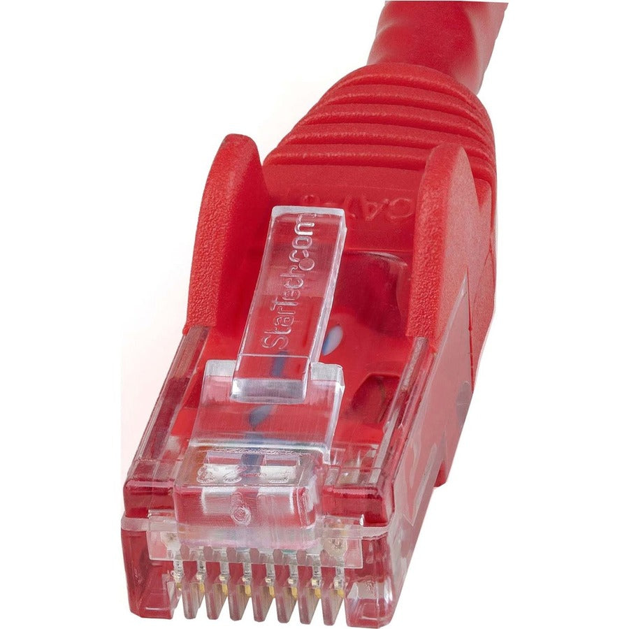 StarTech.com Câble Ethernet CAT6 de 125 pieds - Gigabit sans accroc rouge - Cordon de brassage PoE UTP 650 MHz de catégorie 6 100 W Câblage certifié UL/TIA N6PATCH125RD