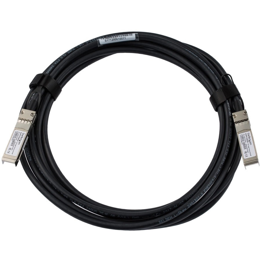 StarTech.com Câble à connexion directe SFP+ vers SFP+ de 5 m pour Juniper EX-SFP-10GE-DAC-5M - DAC en cuivre SFP+ 10 GbE 10 Gbit/s Twinax passif EXSFP10GEDA5