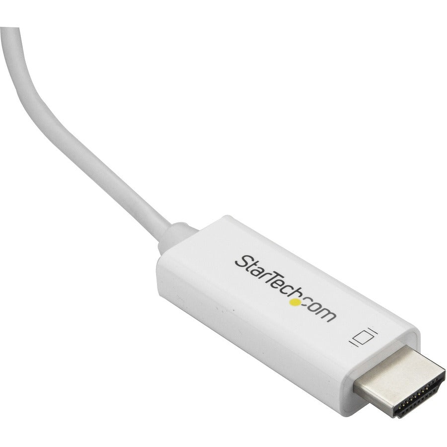 StarTech.com Câble USB C vers HDMI de 2 m – Câble adaptateur d'affichage vidéo 4K 60 Hz USB Type C DP Alt Mode vers HDMI 2.0 – Fonctionne avec Thunderbolt 3 CDP2HD2MWNL