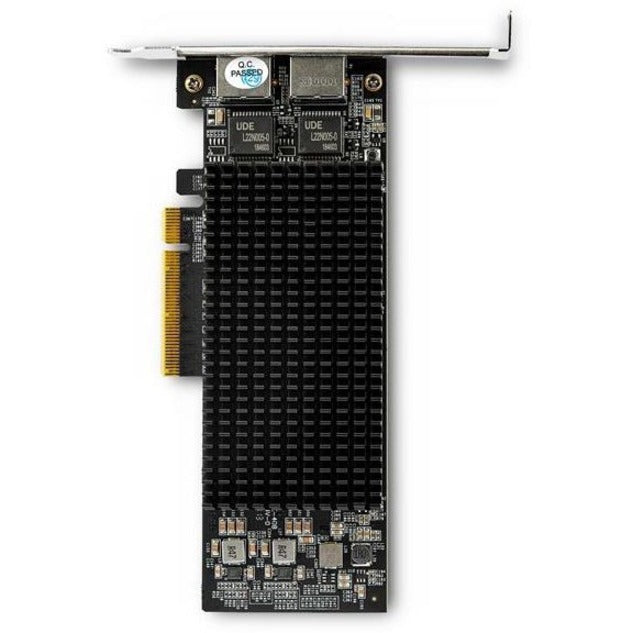 StarTech.com Carte adaptateur réseau PCIe 10G double port – Tehuti TN4010 10GBASE-T PCI Express 10GbE Multi Gigabit Ethernet 5 vitesses NIC 2 ports ST10GSPEXNDP