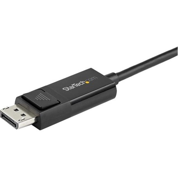 StarTech.com Câble USB C vers DisplayPort 1.2 de 1 m 4K 60 Hz - Adaptateur vidéo réversible DP vers USB-C / USB-C vers DP Câble de moniteur HBR2/HDR CDP2DP1MBD