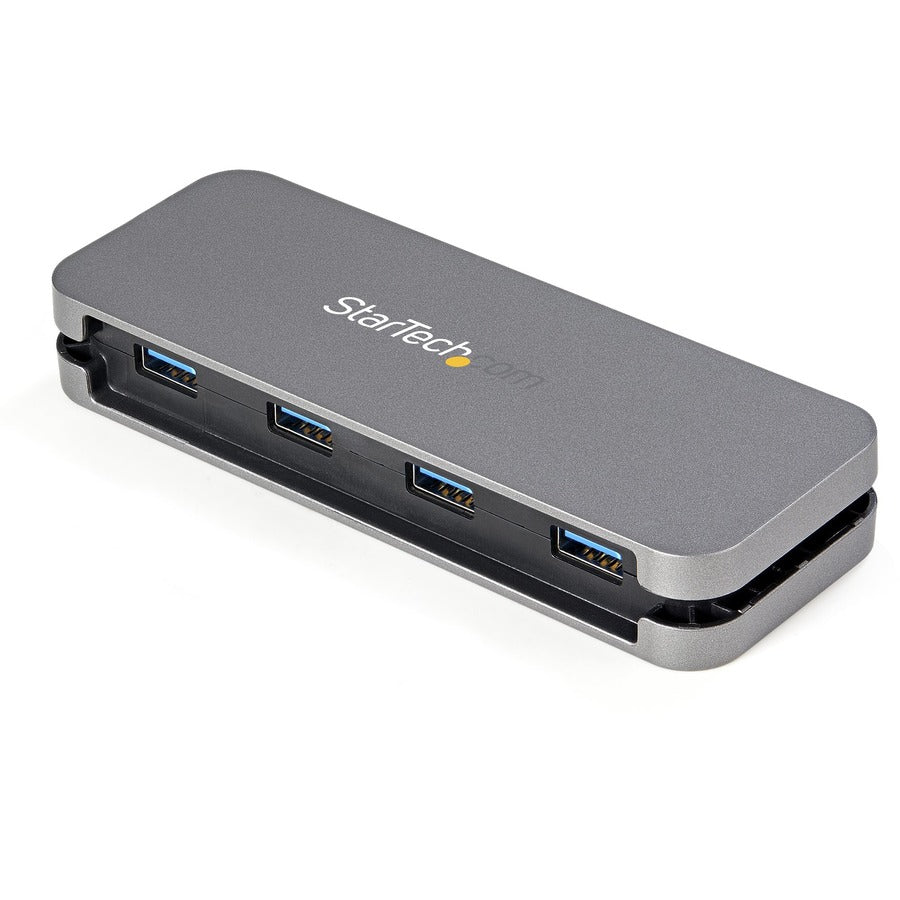 StarTech.com 4 Port USB C Hub - 4x USB-A - 5Gbps USB 3.0 Type-C Hub (USB 3.2/3.1 Gen 1) - Bus Powered - 11" Long Cable w/ Cable Management HB30CM4AB