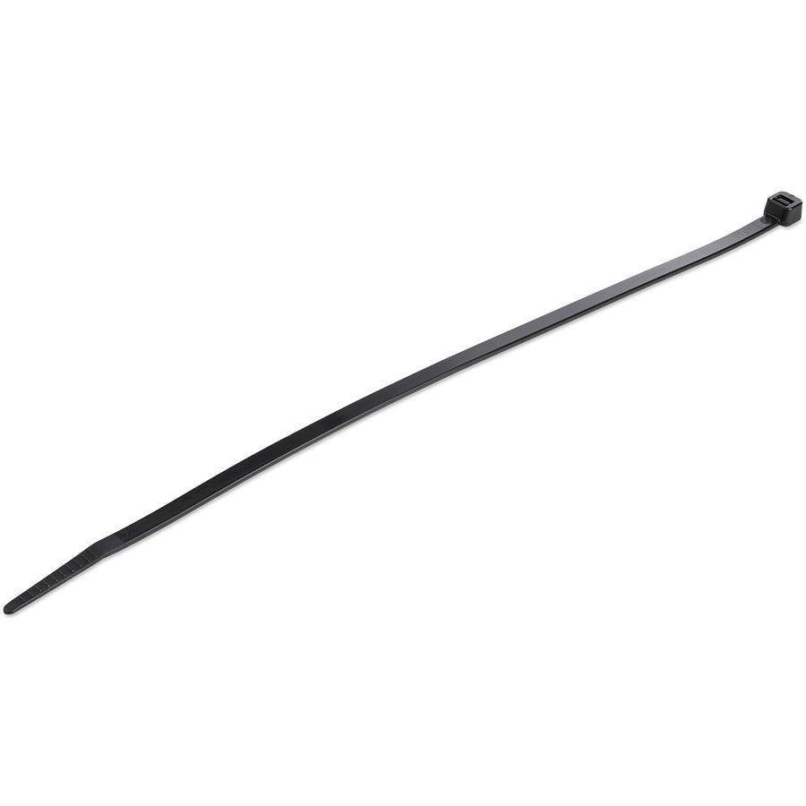 StarTech.com Attaches de câble de 25 cm (10 po), diamètre de 68 mm (2-5/8 po), résistance à la traction de 22 kg (50 lb), attaches autobloquantes en nylon, homologué UL, paquet de 1 000, noir CBMZT10BK