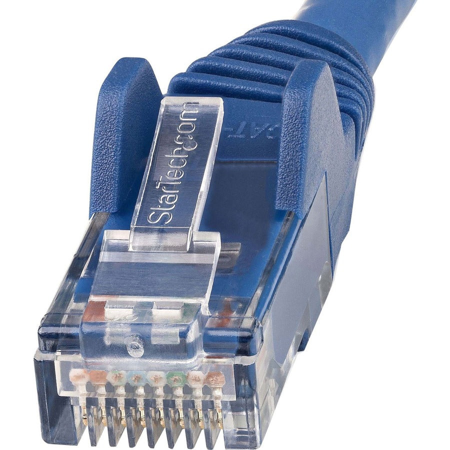 StarTech.com Câble Ethernet CAT6 de 1,8 m, LSZH (faible fumée, sans halogène) 10 GbE sans accroc, 100 W PoE UTP RJ45, cordon de brassage réseau bleu, ETL N6LPATCH6BL