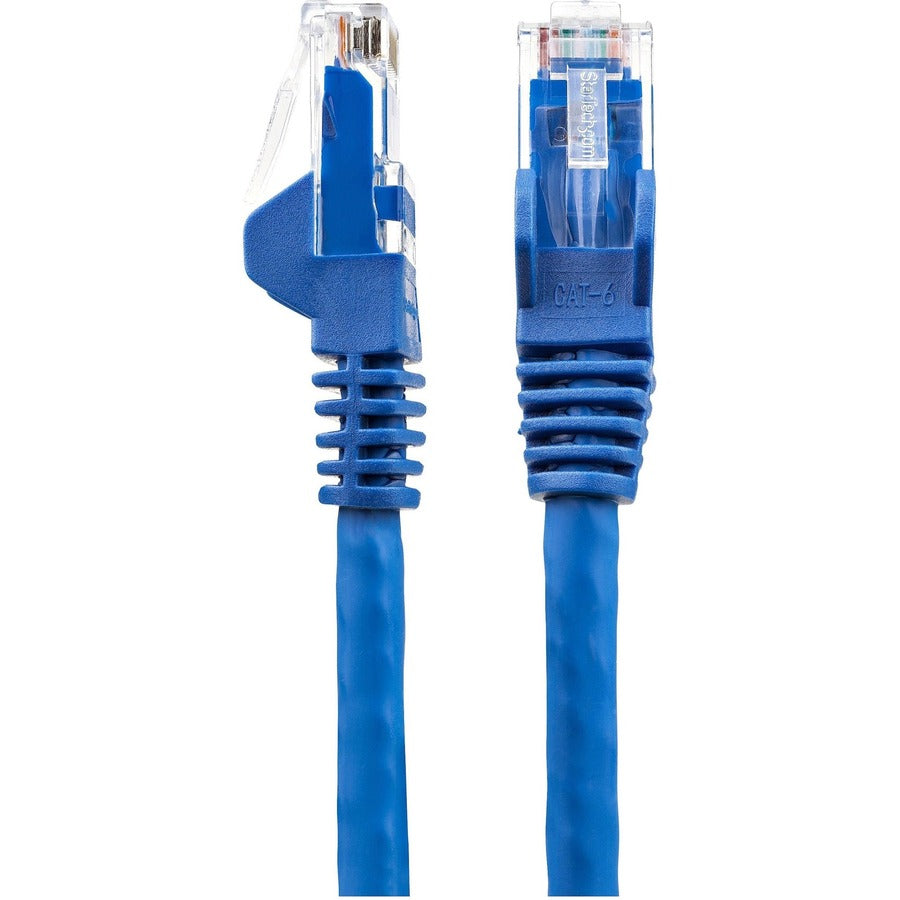 StarTech.com Câble Ethernet CAT6 de 1,8 m, LSZH (faible fumée, sans halogène) 10 GbE sans accroc, 100 W PoE UTP RJ45, cordon de brassage réseau bleu, ETL N6LPATCH6BL