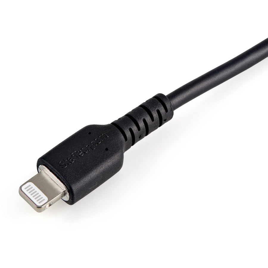 StarTech.com Câble USB-A vers Lightning noir durable de 15 cm, câble de charge/synchronisation robuste et robuste pour Apple iPhone/iPad certifié MFi RUSBLTMM15CMB