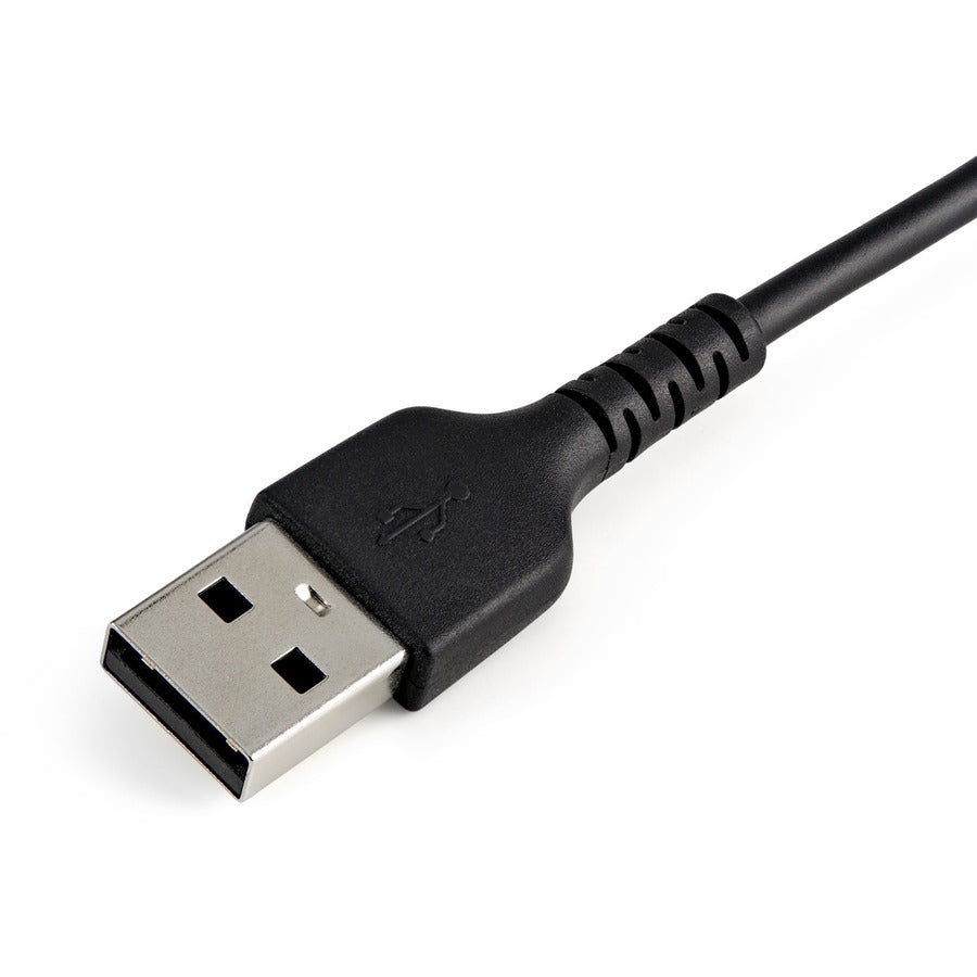 StarTech.com Câble USB-A vers Lightning noir durable de 15 cm, câble de charge/synchronisation robuste et robuste pour Apple iPhone/iPad certifié MFi RUSBLTMM15CMB