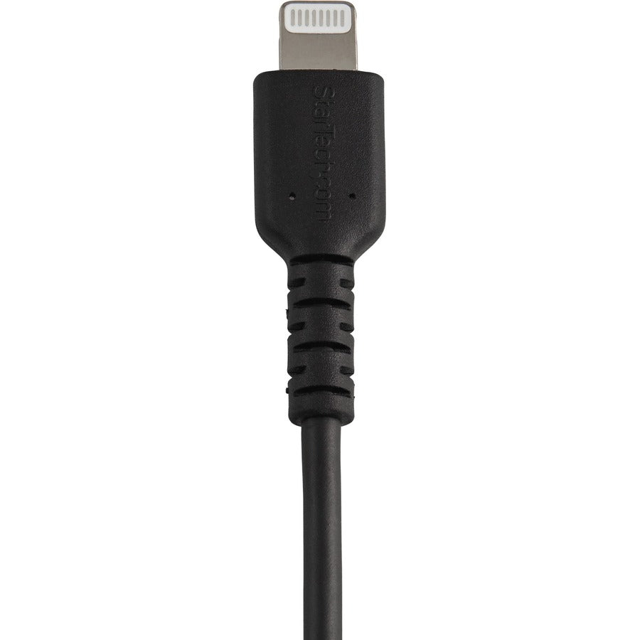 StarTech.com Câble USB-A vers Lightning noir durable de 15 cm, câble de charge/synchronisation robuste et robuste pour Apple iPhone/iPad certifié MFi RUSBLTMM15CMB