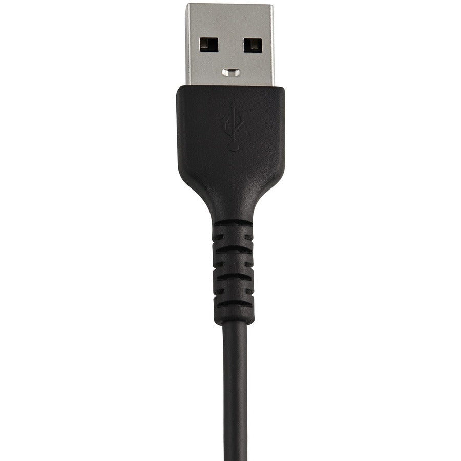 StarTech.com Câble USB-A vers Lightning noir durable de 15 cm, câble de charge/synchronisation robuste et robuste pour Apple iPhone/iPad certifié MFi RUSBLTMM15CMB