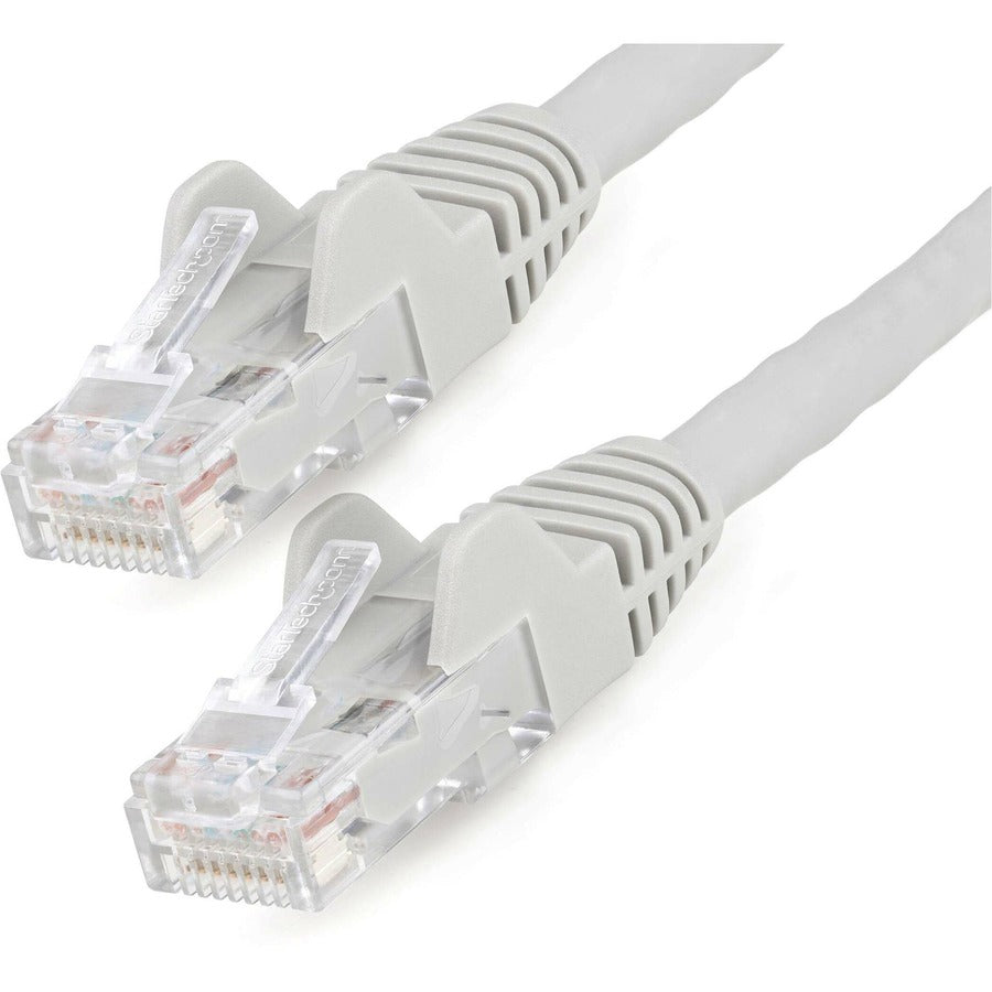 StarTech.com 3ft (90cm) CAT6 Ethernet Cable, LSZH (Low Smoke Zero Halogen) 10 GbE Snagless 100W PoE UTP RJ45 Gray Network Patch Cord, ETL N6LPATCH3GR