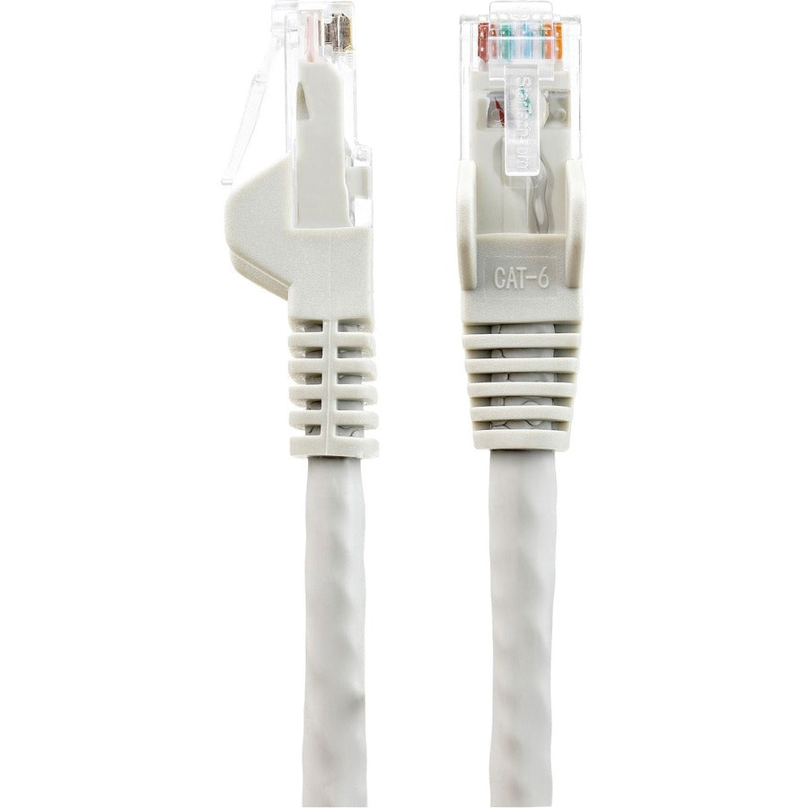 StarTech.com Câble Ethernet CAT6 de 90 cm, LSZH (faible fumée, sans halogène) 10 GbE sans accroc, 100 W PoE UTP RJ45, cordon de brassage réseau gris, ETL N6LPATCH3GR