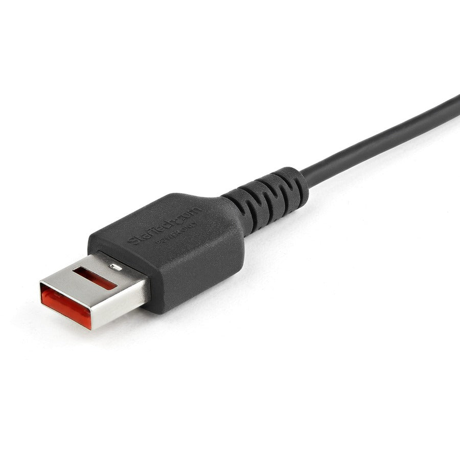 StarTech.com Câble de charge sécurisé de 1 m, câble de charge uniquement USB-A vers micro USB pour bloqueur de données, câble adaptateur de chargeur pour téléphone/tablette USBSCHAU1M