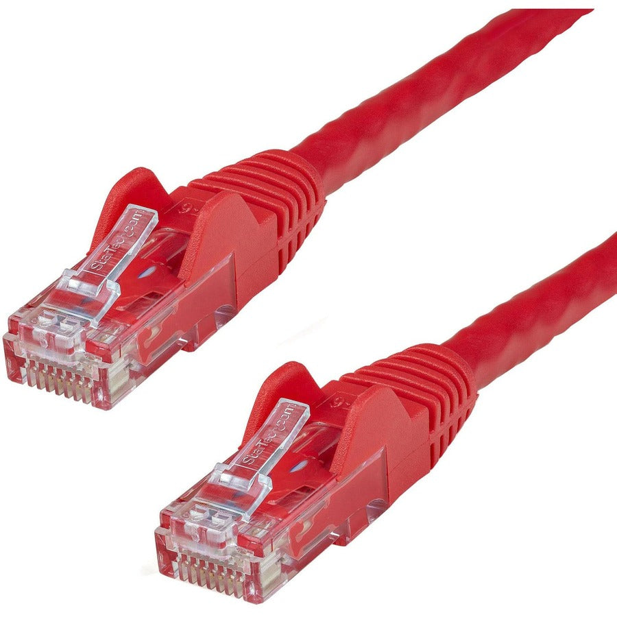 StarTech.com 100ft CAT6 Ethernet Cable - Red Snagless Gigabit - 100W PoE UTP 650MHz Category 6 Patch Cord UL Certified Wiring/TIA N6PATCH100RD