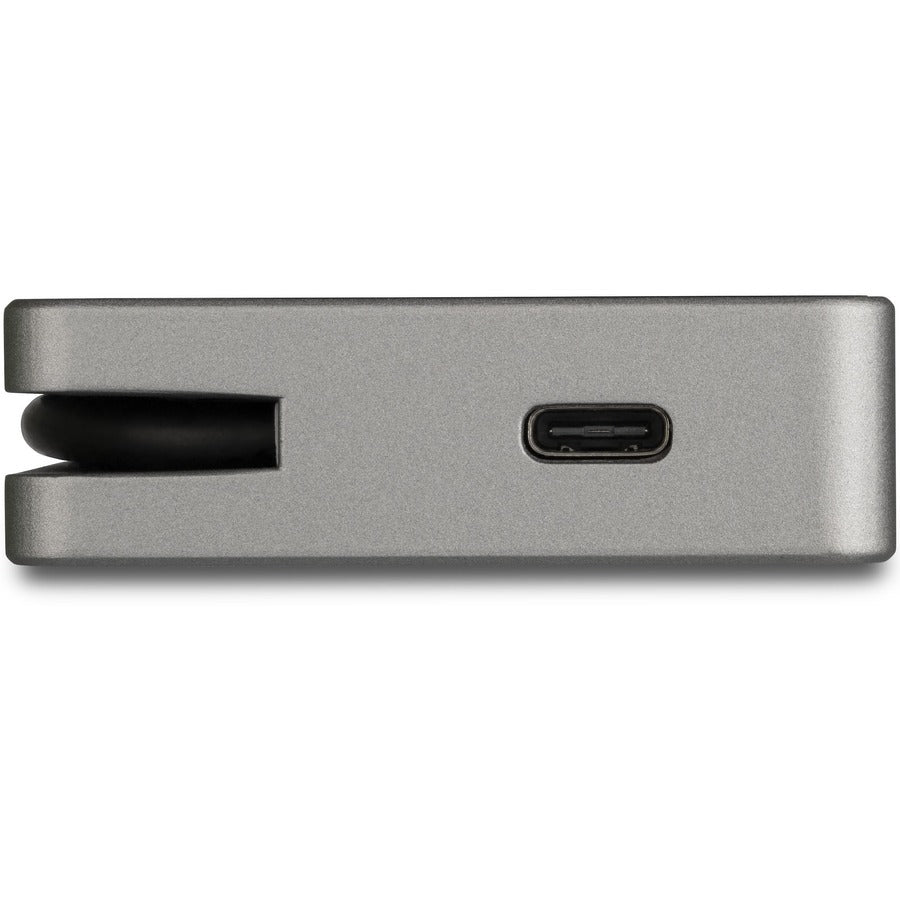 StarTech.com Adaptateur vidéo multiport USB C 4-en-1 - Alimentation 95 W - Gris sidéral - Aluminium - 4K60 Hz - Câble enveloppant - Adaptateur USB C (CDPVDHMDPDP) CDPVDHMDPDP