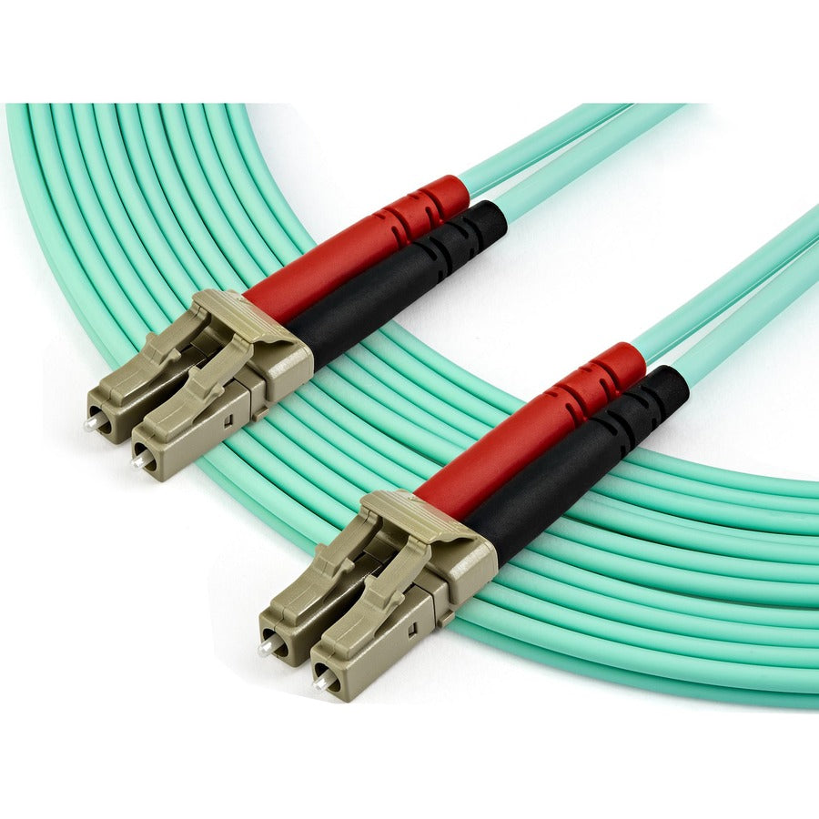 StarTech.com 7m OM3 LC to LC Multimode Duplex Fiber Optic Patch Cable - Aqua - 50/125 - LSZH Fiber Optic Cable - 10Gb (A50FBLCLC7) A50FBLCLC7