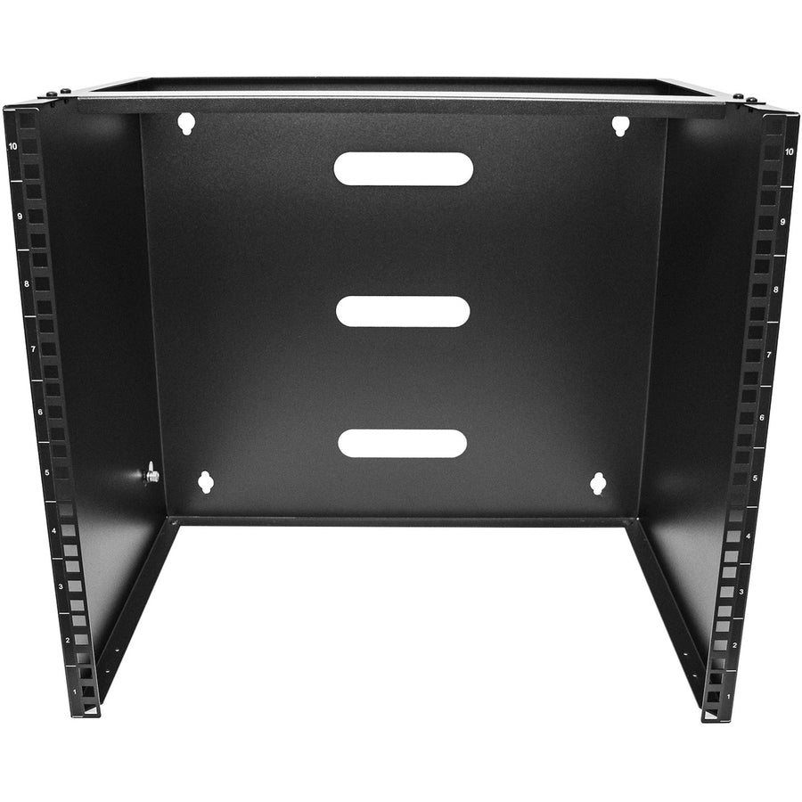 StarTech.com Rack mural 10U, 14 pouces de profondeur, rack réseau mural 19 pouces, support de panneau de brassage mural pour commutateur/équipement informatique RACK-10U-14-BRACKET