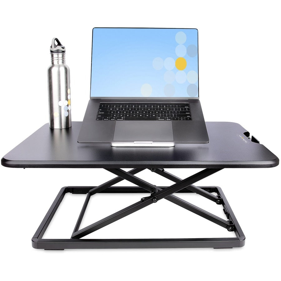 StarTech.com Convertisseur de bureau debout pour ordinateur portable, jusqu'à 8 kg/17,6 lb, rehausseur réglable en hauteur pour ordinateur portable, convertisseur de bureau assis-debout pour table LAPTOP-SIT-STAND