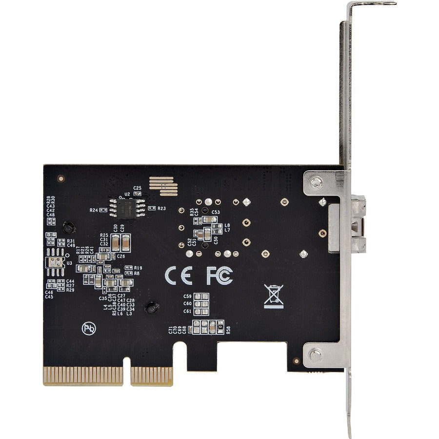 StarTech.com Carte PCIe SFP+ 10G, adaptateur réseau à port SFP+ unique, SFP+ ouvert pour modules/câbles conformes MSA, carte NIC PCIe 10 Gigabit PEX10GSFP