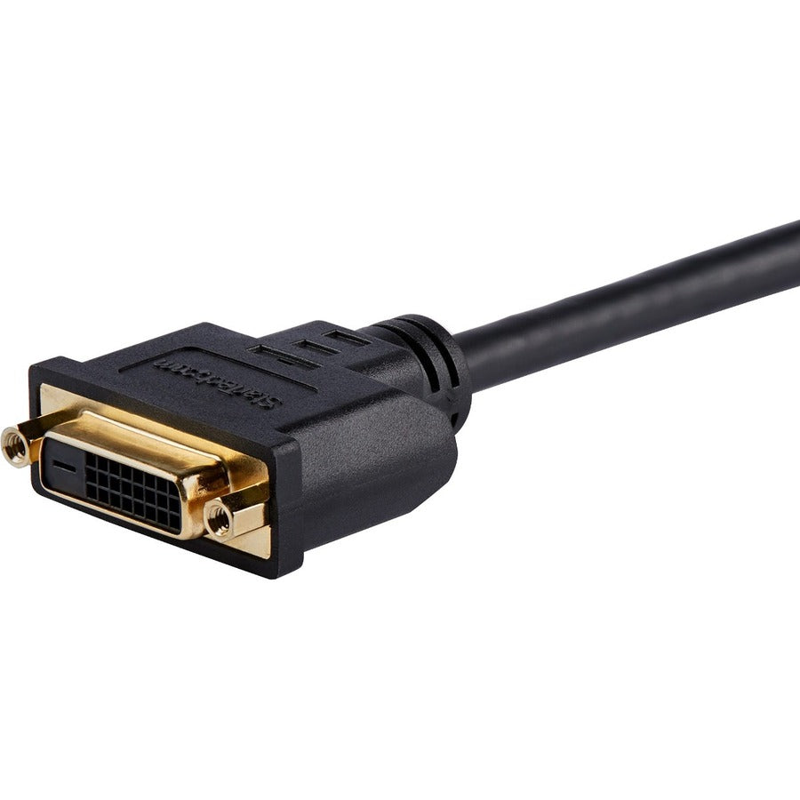 StarTech.com Adaptateur HDMI vers DVI 20 cm, DVI-D vers HDMI (1920 x 1200p), lot de 10, câble HDMI mâle vers DVI-D femelle, cordon HDMI vers DVI, noir HDDVIMF8IN10PK