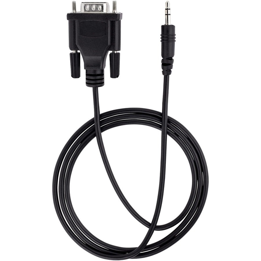 StarTech.com Câble série DB9 vers 3,5 mm de 1 m pour configuration de périphérique série, RS232 DB9 mâle vers 3,5 mm pour le calibrage via prise audio 9M351M-RS232-CABLE