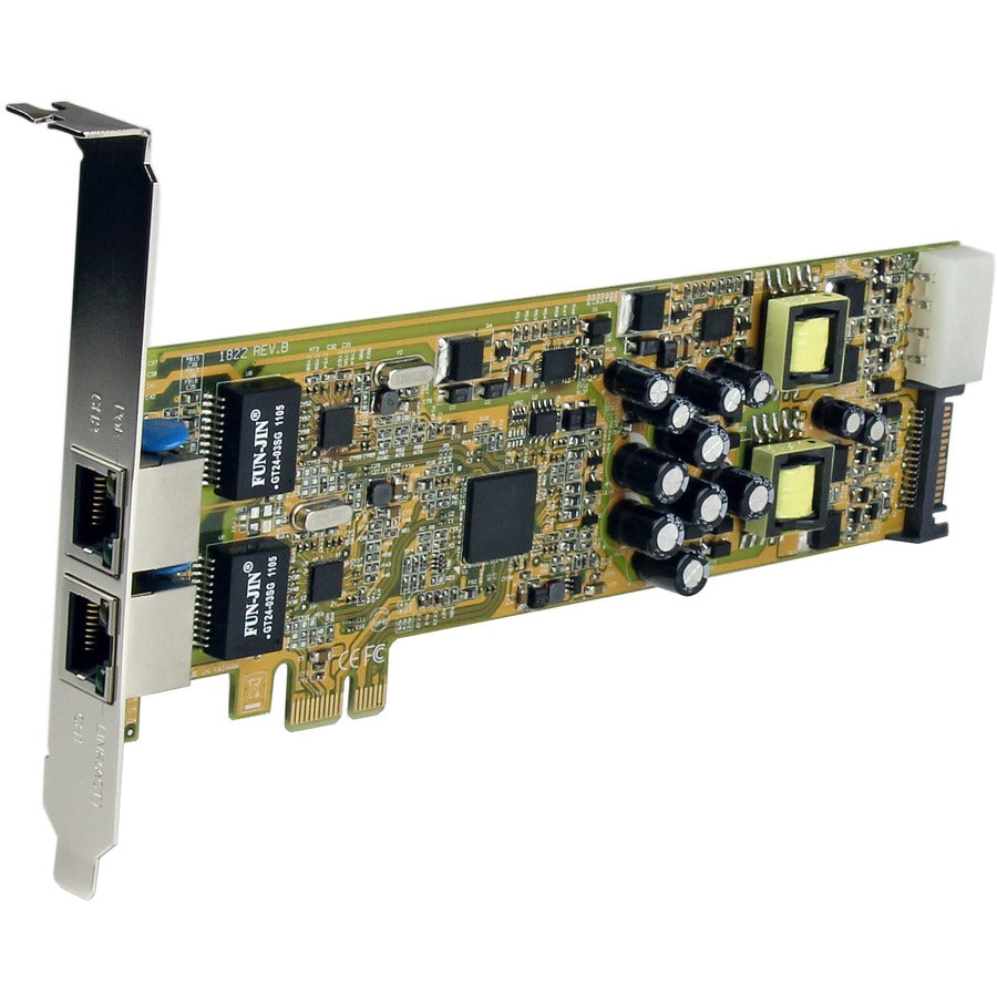 StarTech.com Adaptateur de carte réseau PCI Express Gigabit Ethernet double port PCIe - PoE/PSE ST2000PEXPSE