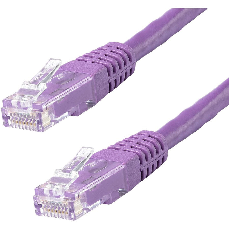 StarTech.com Câble Ethernet CAT6 de 1,8 m – Gigabit moulé violet – 100 W PoE UTP 650 MHz – Cordon de brassage catégorie 6 Câblage certifié UL/TIA C6PATCH6PL