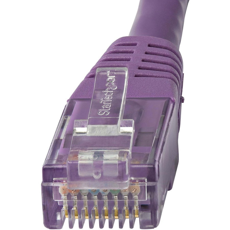 StarTech.com Câble Ethernet CAT6 de 1,8 m – Gigabit moulé violet – 100 W PoE UTP 650 MHz – Cordon de brassage catégorie 6 Câblage certifié UL/TIA C6PATCH6PL