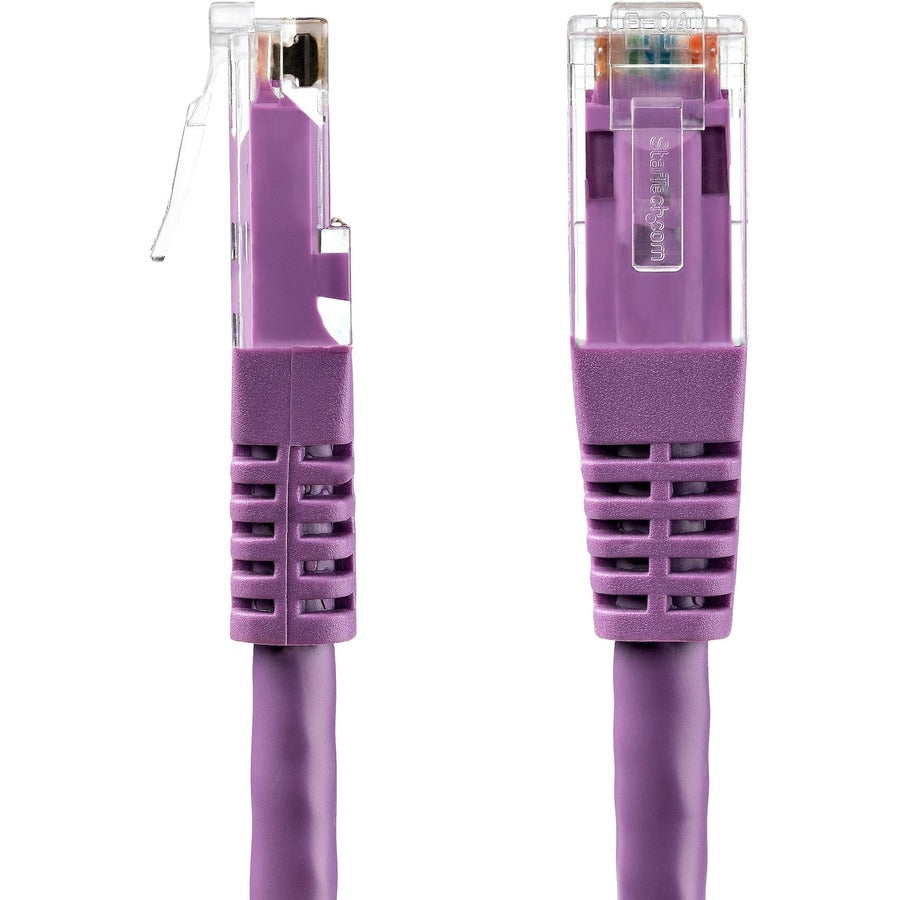 StarTech.com Câble Ethernet CAT6 de 1,8 m – Gigabit moulé violet – 100 W PoE UTP 650 MHz – Cordon de brassage catégorie 6 Câblage certifié UL/TIA C6PATCH6PL