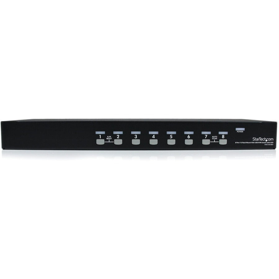 StarTech.com 8 Port 1U Rackmount USB KVM Switch with OSD SV831DUSBU