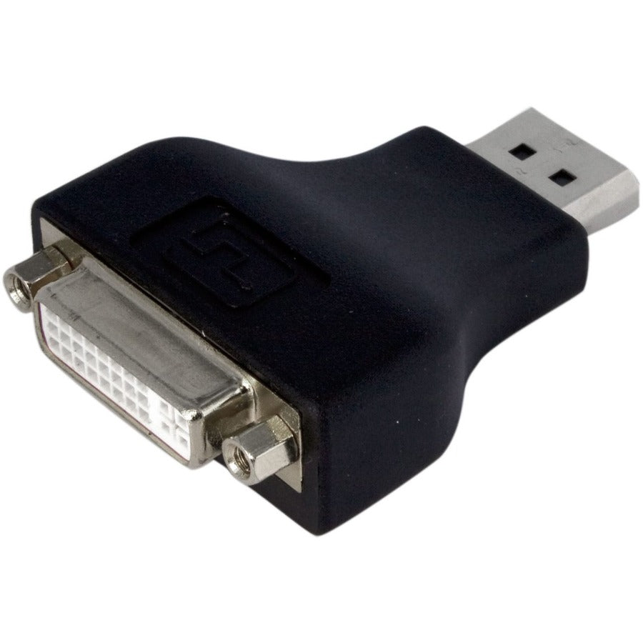 StarTech.com Compact DisplayPort to DVI Adapter, DP 1.2 to DVI-D Adapter/Video Converter 1080p, DP to DVI Monitor, Latching DP Connector DP2DVIADAP
