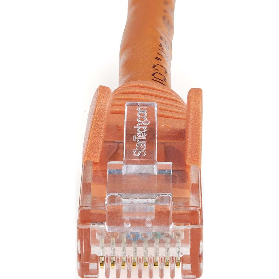 StarTech.com Câble Ethernet CAT6 de 3 pieds - Gigabit sans accroc orange - Cordon de brassage PoE UTP 650 MHz de catégorie 6 100 W Câblage certifié UL/TIA N6PATCH3OR