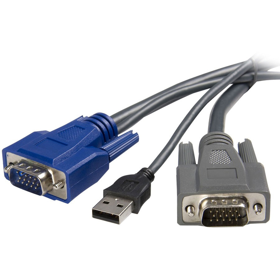 StarTech.com 10 ft Ultra-Thin USB VGA 2-in-1 KVM Cable SVUSBVGA10