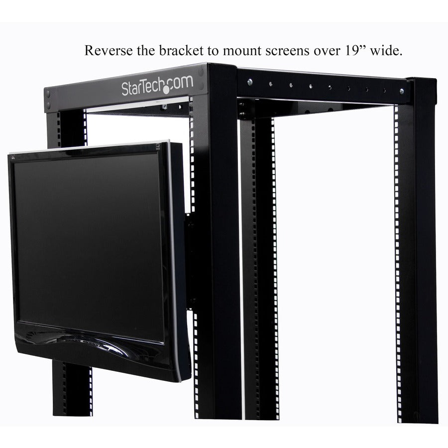 StarTech.com Universal VESA LCD Monitor Mounting Bracket for 19in Rack or Cabinet RKLCDBK