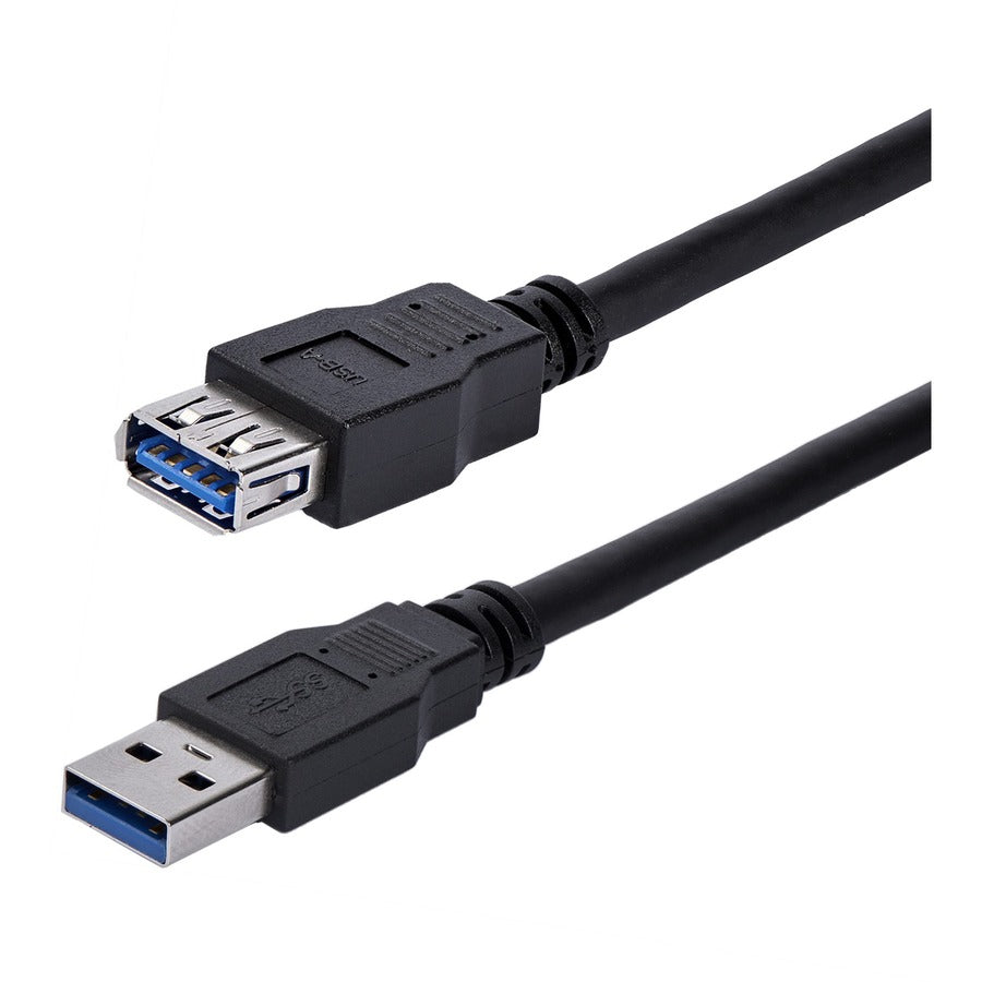 StarTech.com Câble d'extension USB 3.0 SuperSpeed ​​noir A vers A de 1 m - M/F USB3SEXT1MBK