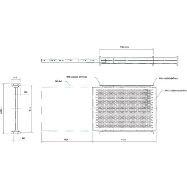 StarTech.com 1U Adjustable Depth Vented Sliding Rack Mount Shelf - 50lbs / 23kg UNISLDSHF19