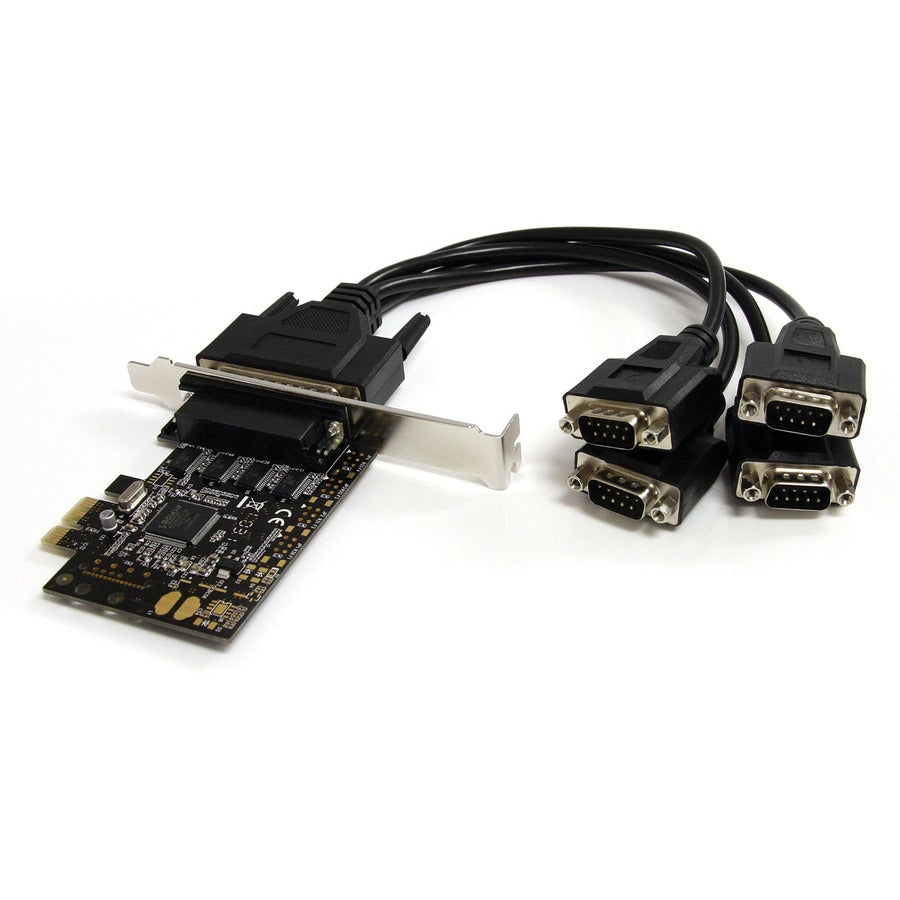 StarTech.com Carte série PCI Express 4 ports avec câble de dérivation PEX4S553B