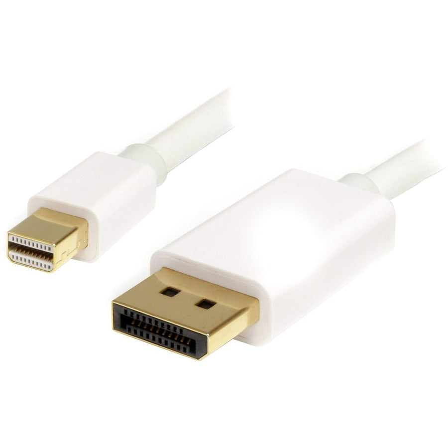 StarTech.com Câble Mini DisplayPort vers DisplayPort 1.2 de 2 m, câble adaptateur 4K x 2K mDP vers DisplayPort, câble Mini DP vers DP pour moniteur MDP2DPMM2MW