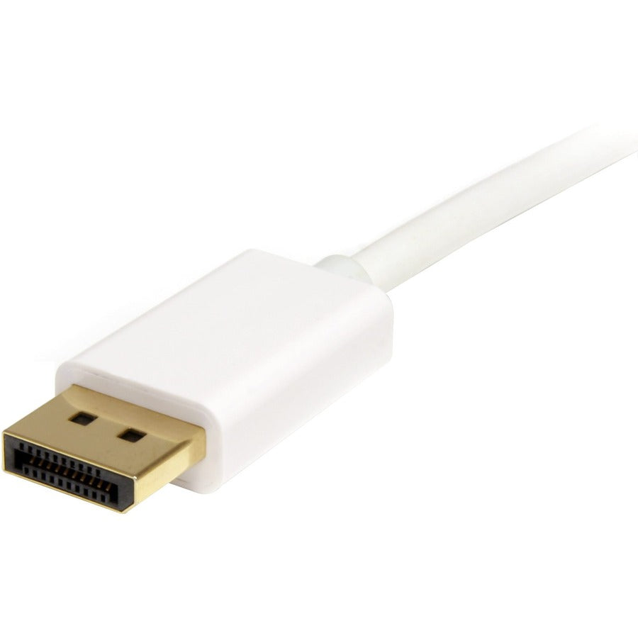 StarTech.com Câble Mini DisplayPort vers DisplayPort 1.2 de 2 m, câble adaptateur 4K x 2K mDP vers DisplayPort, câble Mini DP vers DP pour moniteur MDP2DPMM2MW