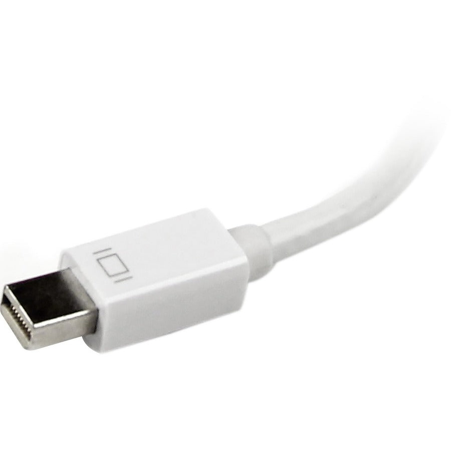 StarTech.com Travel A/V Adapter: 3-in-1 Mini DisplayPort to VGA DVI or HDMI Converter - White MDP2VGDVHDW