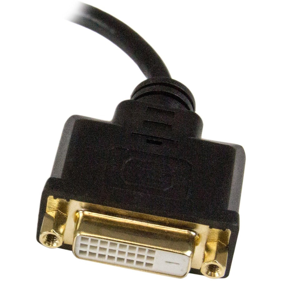 StarTech.com Micro HDMI to DVI Adapter, Micro HDMI to DVI Converter, Micro HDMI Type-D Device to DVI-D Monitor/Display, 8in (20cm) Cable HDDDVIMF8IN